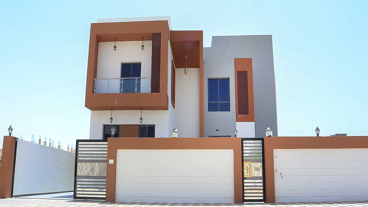 Luxury Villa For Sale in Al Rawda 1, Ajman | 6,400 Square Feet | Two Big Hall Rooms | Freehold For Nationalities-0